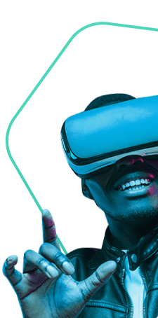 VRゴーグルを着けている人